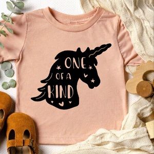 One of a kind unicorn infant/toddler shirt